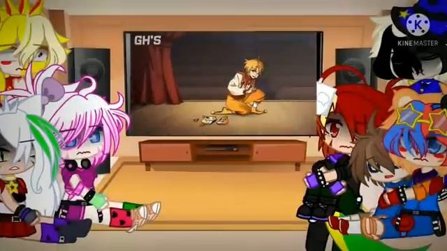 FNAF security breach react to "two face" gacha club minimovie смотреть онлайн