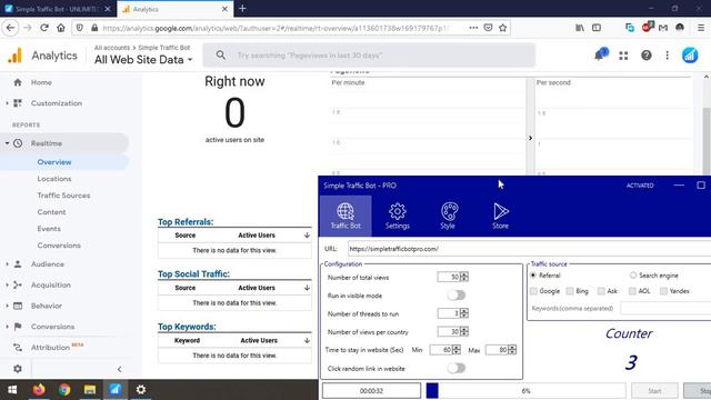 Simple Traffic Bot Pro ★ UNLIMITED FREE Traffic to your website ★ Traffic Generator ★ Web Traffic смотреть онлайн