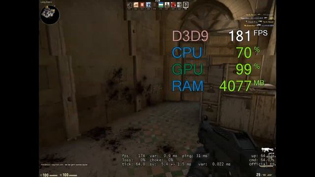 AMD Radeon RX 560 -- Intel Core i3-4160 -- CSGO FPS Test Dust 2 1024X768 смотреть онлайн