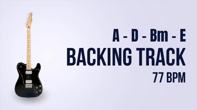 [pop / rock] guitar Backing Track | A D Bm E | pop | 77 bpm 🎸 смотреть онлайн