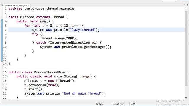 Daemon Thread In Java смотреть онлайн