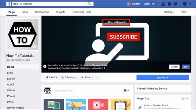How to Upload Facebook Cover Video смотреть онлайн