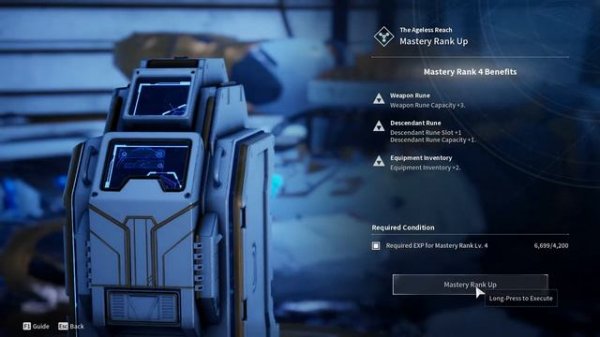 The First Descendant Mastery Rank Level Up