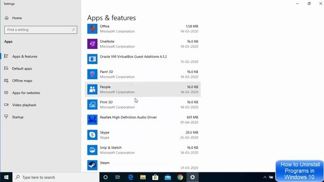 How To Uninstall Programs In Windows 10 | Uninstall Apps On Windows 10