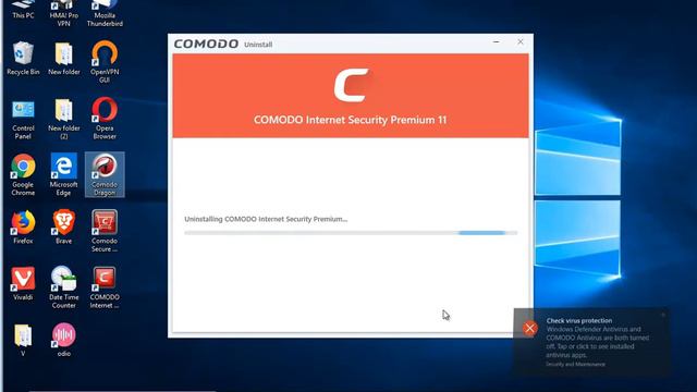 Uninstall Comodo Internet Security Premium 11 In Windows 10 October 2018 Update