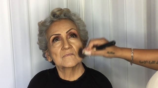 Doing my 78 year old Grandma Makeup - Elderly Makeup - смотреть онлайн