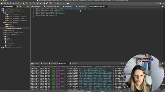 Configurando a conexão com o banco de dados no Spring Boot смотреть онлайн