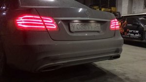 Mercedes Benz w212 2l turbo by "Force Exhaust"