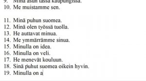 ФИНСКИЙ ЯЗЫК ДО АВТОМАТИЗМА. УРОК 2.  УРОКИ ФИНСКОГО ЯЗЫКА.