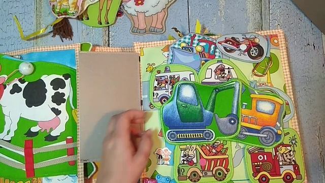 Большая развивающая книжка из ткани мягкая интерактивная, Канада. смотреть онлайн