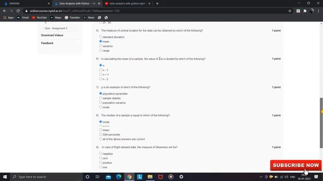 NPTEL Data Analytics With Python Week 1 Quiz Answers 2021 | NPTEL Course Quiz Answer | Python Cours смотреть онлайн