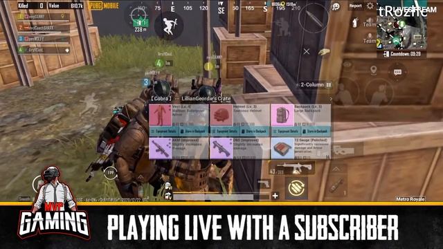 Metro Royale LIVESTREAM with our SUBSCRIBERS - Secret Tricks Radiation Zone PUBG Mobile + Giveaway смотреть онлайн