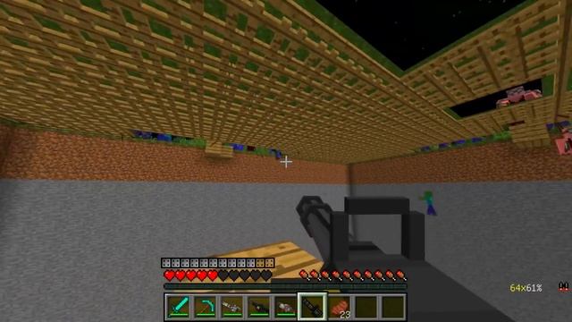 ПОДЗЕМНЫЙ ДОМ НУБА ПРОТИВ 1000 ЗОМБИ В МАЙНКРАФТ! НУБ И ПРО В ЗОМБИ АПОКАЛИПСИС В MINECRAFT