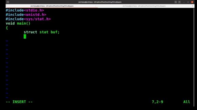 KTU | CSL204 | Operating Systems Lab - stat system call смотреть онлайн