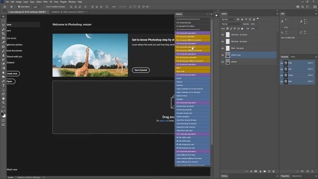How to Use Grayscale Seps Actions in Photoshop - LCS Actions [PART 2] смотреть онлайн