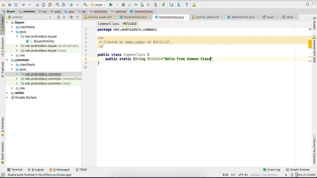 Creating Multi Module project in Android Studio смотреть онлайн