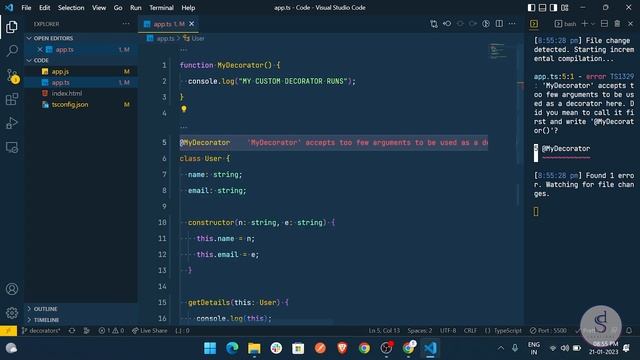 Decorators in TypeScript in Hindi: Zero to Advance - Episode 22 смотреть онлайн