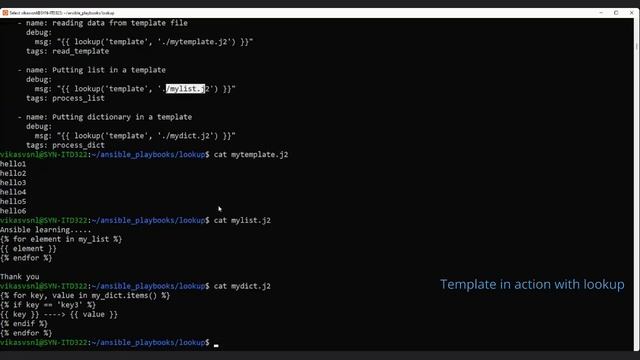 Ansible template lookup in action playbook смотреть онлайн