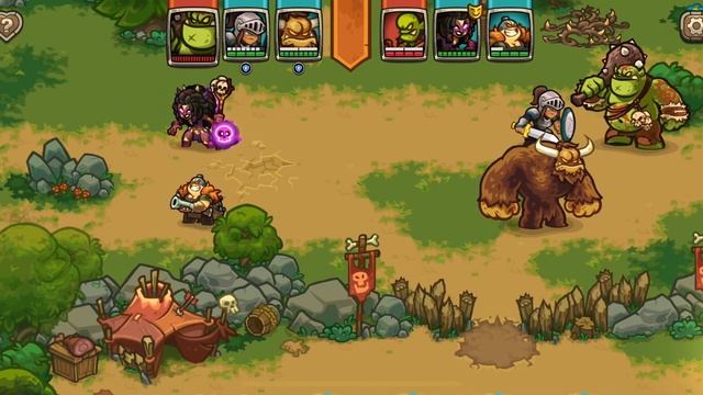 LEGENDS OF KINGDOM RUSH BRUXA and SASQUATCH and KNIGHT and BOMBARDIER BATTLE WITH ORCS смотреть онлайн
