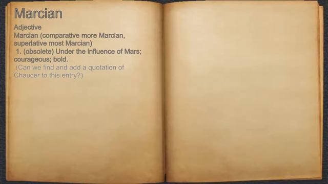 What does Marcian mean? смотреть онлайн