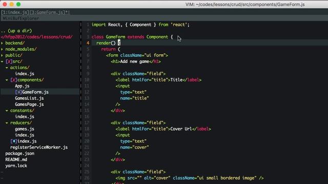 React & Redux & React-Router & Node.js 实战 crud 项目 #7 路由与表单 смотреть онлайн