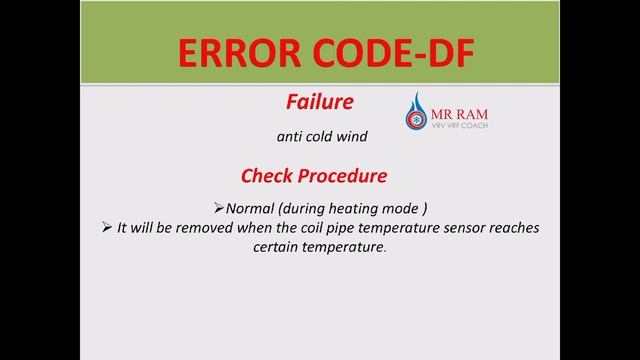 Chigo VRF Error code DF (ENGLISH) смотреть онлайн