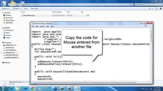 Mouse Event In Java|Java Tutorials|Implementation Of Mouse Event смотреть онлайн