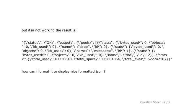 jQuery : jquery display formatted json смотреть онлайн