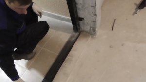 Установка входной металлической двери