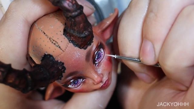 REPAINT ! Faun / Satyr OOAK Monster High Isi Dawndancer Custom Doll Tutorial •JackyOhhh