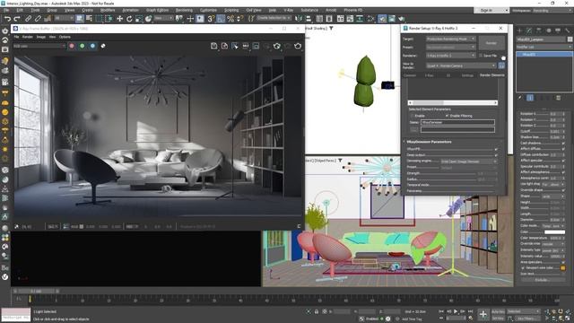 Realistic interior day lighting with V-Ray for 3ds Max смотреть онлайн