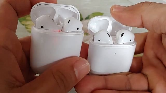 i100 TWS Clone Airpods versus Apple Airpods 2 смотреть онлайн