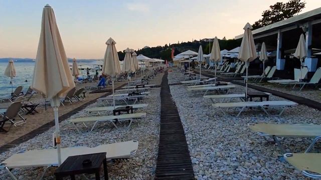 Barbati beach, Corfu, Greece, lovely chill out beach смотреть онлайн