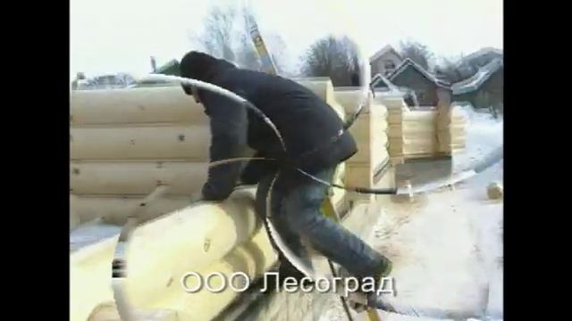 Дом из оцилиндрованного бревна смотреть онлайн
