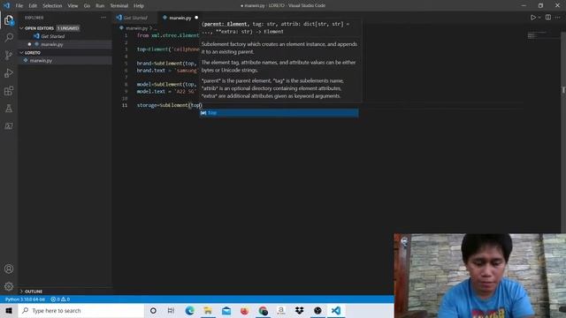 Create xml using python in Visual Studio Code (Basic Tutorial) смотреть онлайн
