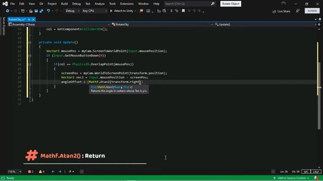 How to Rotate 2D Object with Mouse [Drag] - UNITY смотреть онлайн
