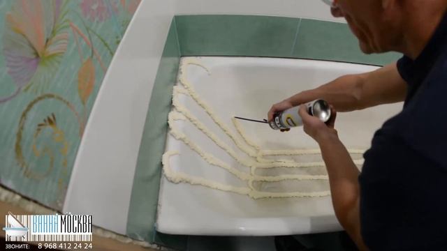 Акриловый вкладыш/вставка в ванну от компании ВАННА МОСКВА смотреть онлайн