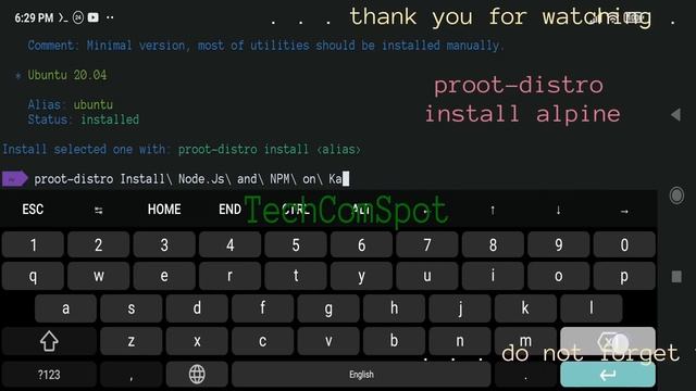 Install Alpine Linux CLI - Proot-Distro Termux - Android No Root TechComSpot Free смотреть онлайн
