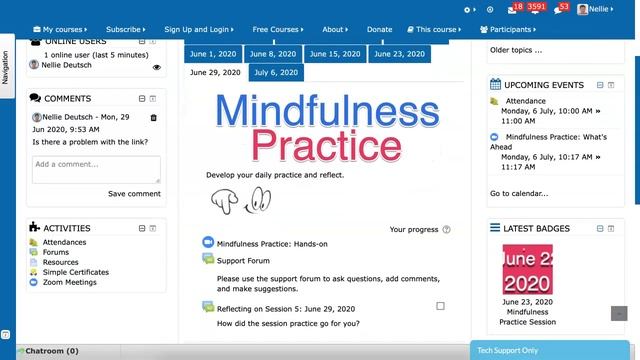 Mindfulness Free nline Practice Course смотреть онлайн