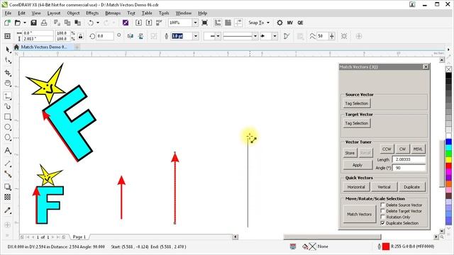CorelDRAW macro - Match Vectors - Demo 06 смотреть онлайн