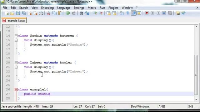 Learn Java in Hindi 37 Abstract Class and instanceof смотреть онлайн