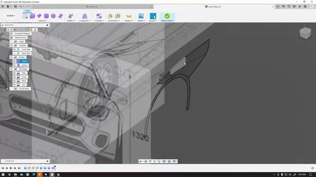 Fusion 360 - Car Modeling Tutorial - 3 смотреть онлайн