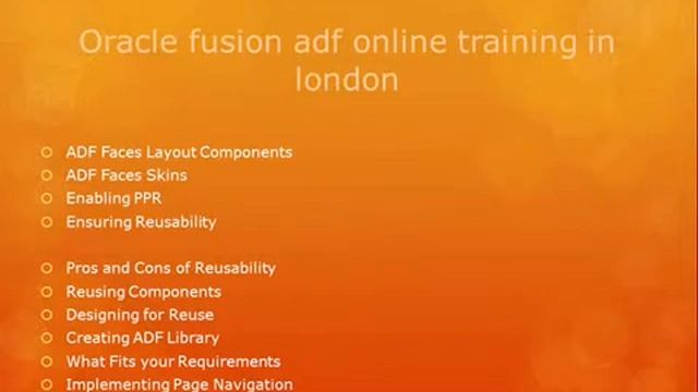 Oracle 11g ADF Online Training and certification смотреть онлайн