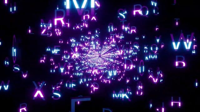 4k Alphabet VJ Loop Neon Background - live wallpaper windows 11 - Motion 4k Screensaver смотреть онлайн