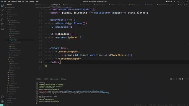 Магазин Самолетов на React/Redux [4] - Страница с самолётами и Сортировка смотреть онлайн