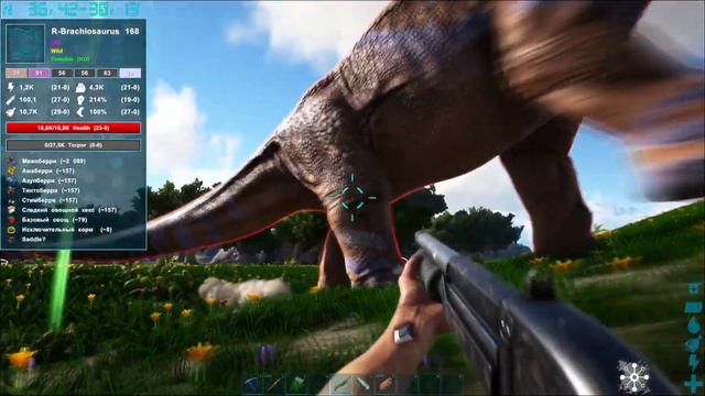 ► How to tame / Как приручать. Мод: ARK: Additions. Concavenator & Brachiosaurus смотреть онлайн