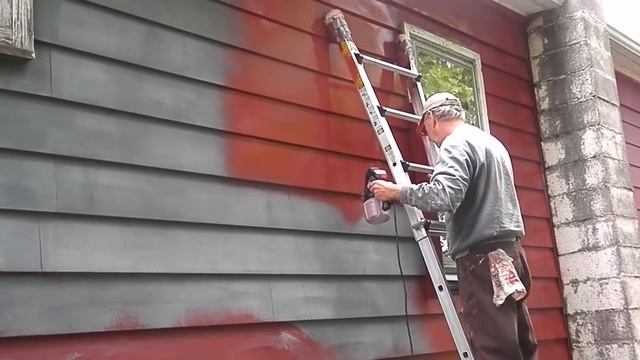 Painting whole house with KRAUSE & BECKER Electric Paint Spray Gun смотреть онлайн