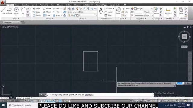 autocad arc command tutorial complete | autocad tutorial for beginner смотреть онлайн