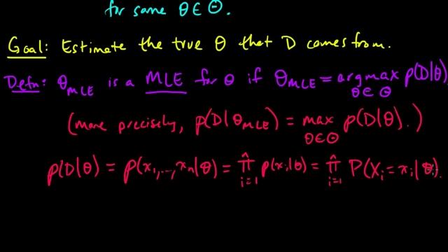 (ML 4.1) Maximum Likelihood Estimation (MLE) (part 1) смотреть онлайн