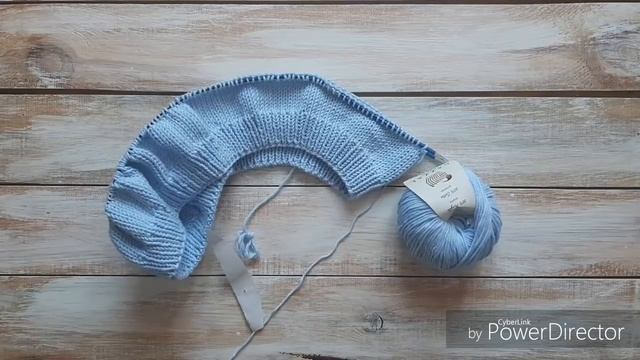 Мой ПЕРВЫЙ ВЯЗАЛЬНЫЙ ВЛОГ. Ошибка в расчетах, детское худи с капюшоном . Пряжа цвета неба. Вязание смотреть онлайн